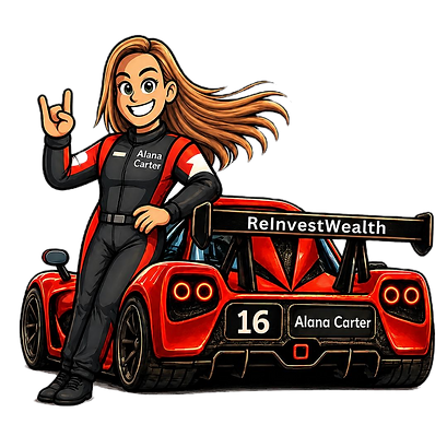 ReInvestWealth AI accounting software for Alana Carter professional racing driver