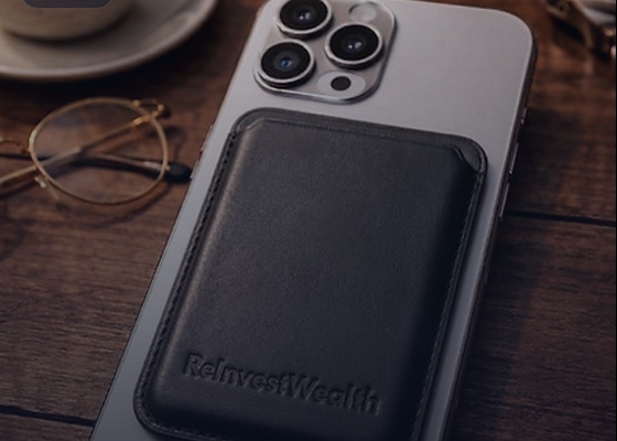 ReInvestWealth-branded MagSafe wallet reward